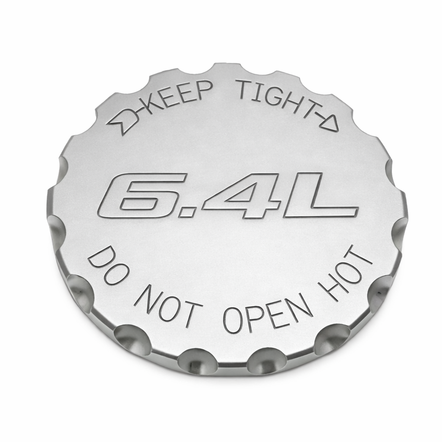 aftermarket radiator cap cover for Chrysler 300 Dodge Magnum and Charger made from 6061 T6 aluminum