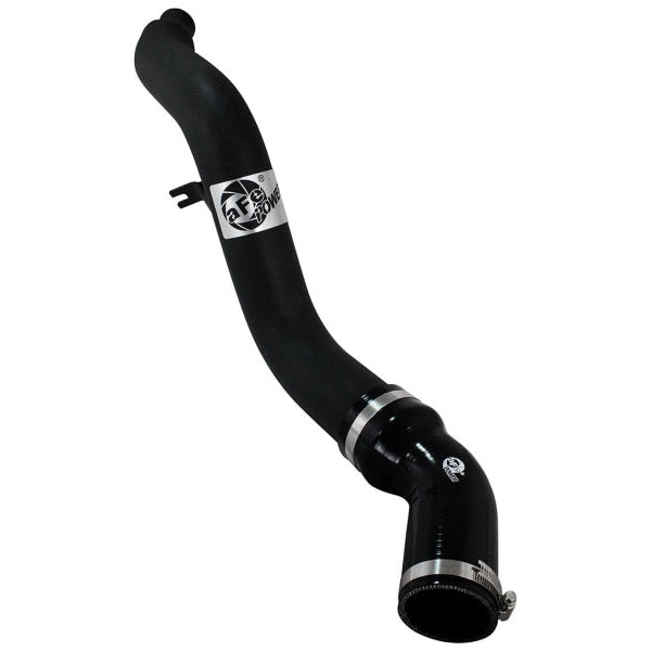 black intercooler charge pipe for Ram 1500 EcoDiesel with silicone couplings and clamp hardware