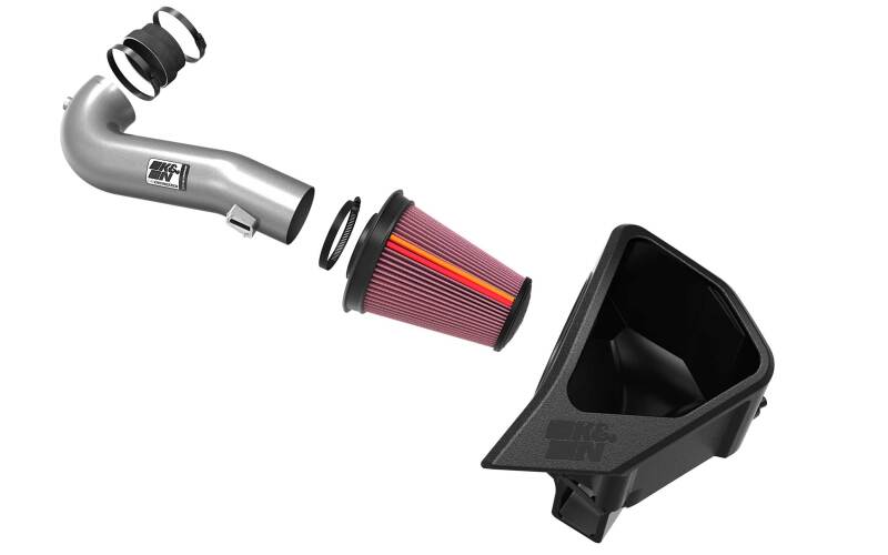 K&N NextGen aluminum cold air intake full view