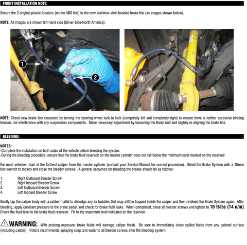 Dodge Durango 2011-23 Front Stainless Steel Brake Lines - Black Ops Auto Works