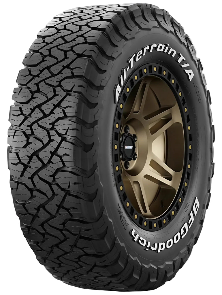 The BFGoodrich All-Terrain T/A KO3 37x12.50R17/F 128R. 