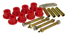 Load image into Gallery viewer, Prothane 87-96 Jeep YJ Front &amp; Rear Main Spring Eye Bushings - Red - Primary