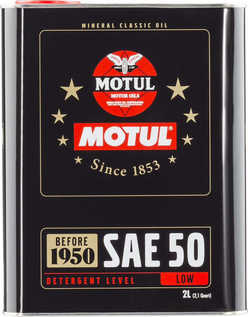 Motul Classic SAE 50 Oil 2L - Vintage Engine Oil