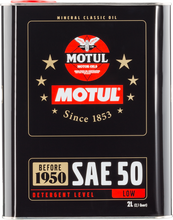 Load image into Gallery viewer, Motul Classic SAE 50 Oil 2L - Vintage Engine Oil