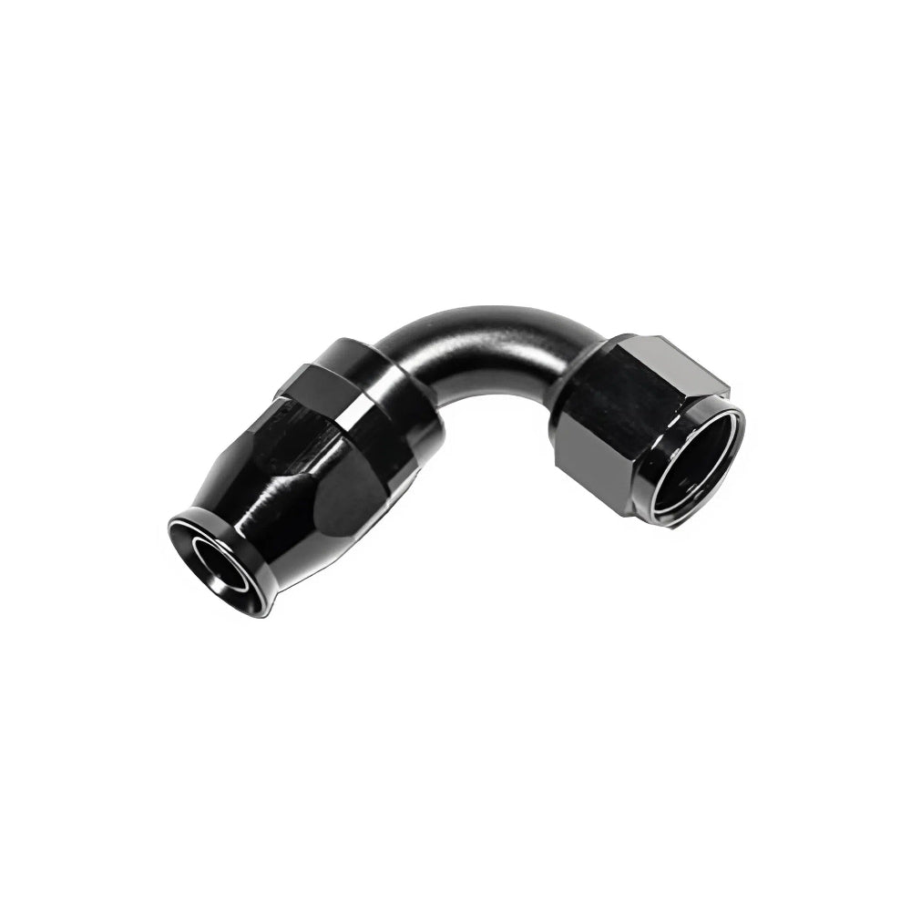 Radium Engineering 10AN Hose End 90 Degree PTFE - BLACK
