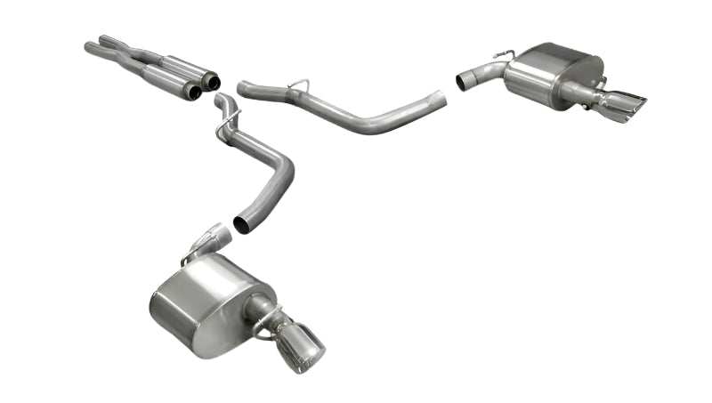 Dodge Charger Exhaust | Xtreme / 2.75 in Cat-Back Single 4.0 in Tips | 2005-2010 Charger, 300 6.1L (14440)
