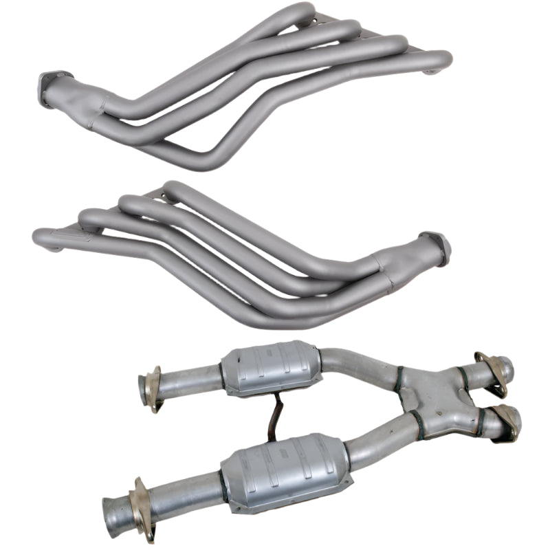 BBK 79-93 Ford Mustang 5.0L 1-3/4 Long Tube Headers w/High Flow Catted X-Pipe (Ti Ceramic)