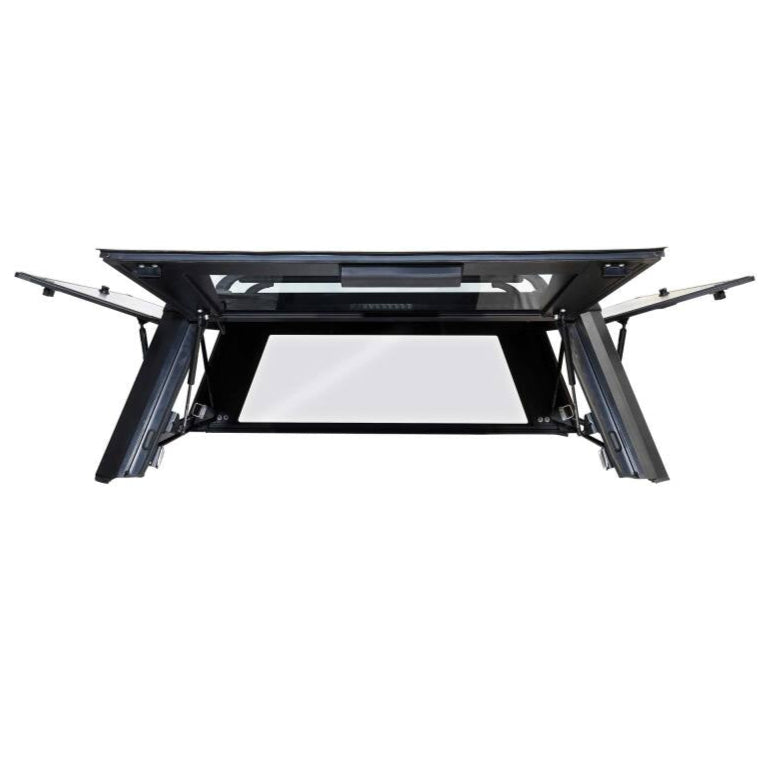 WES16-11065-Westin 05-23 Toyota Tacoma 5.2ft. Bed Aluminum Bed Topper Black - Bed Caps-Westin