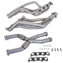Load image into Gallery viewer, BBK 86-04 Ford Mustang Coyote Swap 1-3/4in Long Tube Headers w/High Flow Catted X-Pipe (Ti Ceramic) - Primary