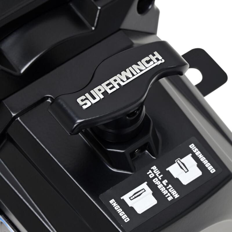 Superwinch SX12SR 12,000 LBS Synthetic Rope Winch - Primary - Close Up