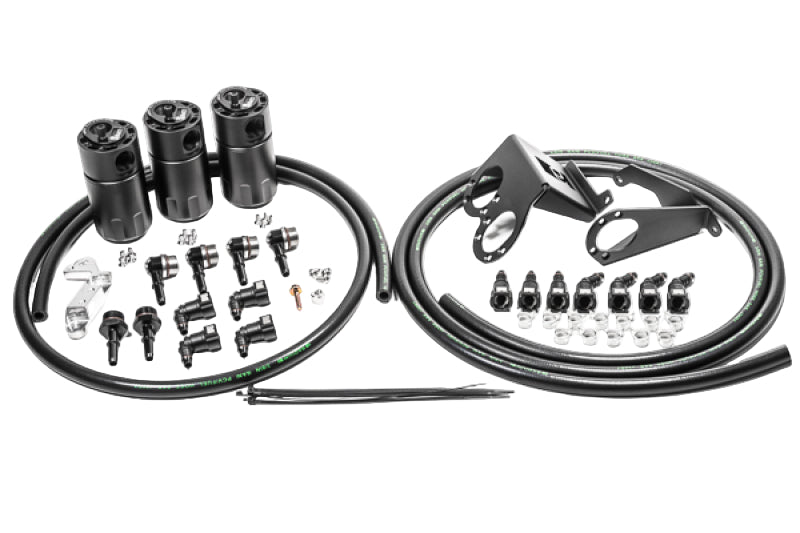 Radium 14-19 Chevrolet Corvette LT1 CCV Fluid Lock Triple Catch Can Kit - Primary