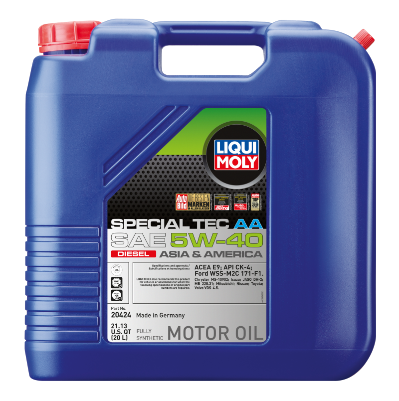 20L Special Tec AA Motor Oil SAE 5W40 Diesel