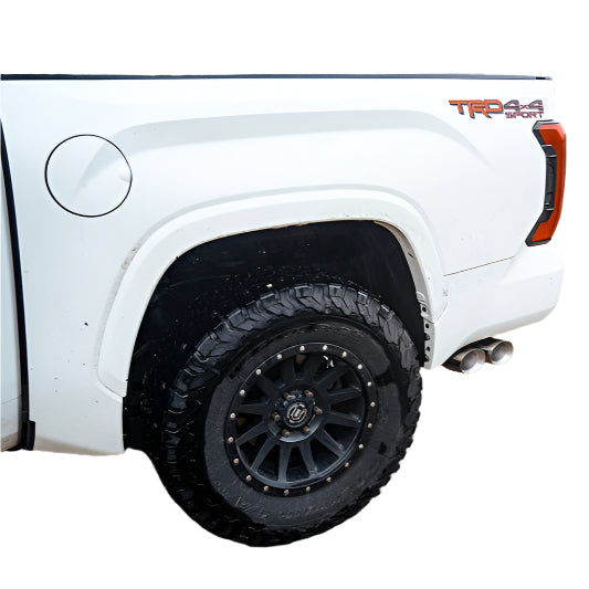 Corsa 22-25 Toyota Tundra 4WD 3in Sport Cat-Back Side Exit Exhaust System w/ Twin 4in Polished Tips - Mounted