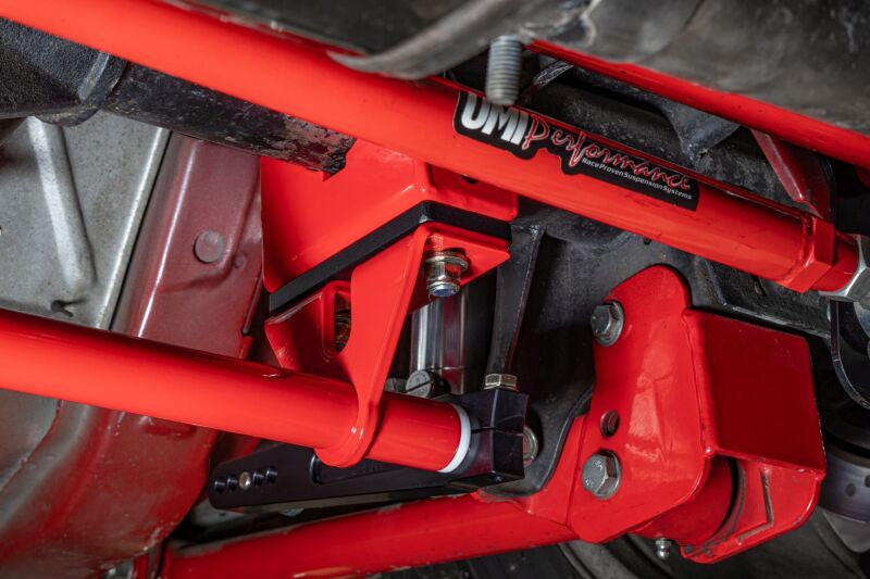 UMI 82-02 F-Body Splined Rear Sway Bar - Race-Red - Mounted