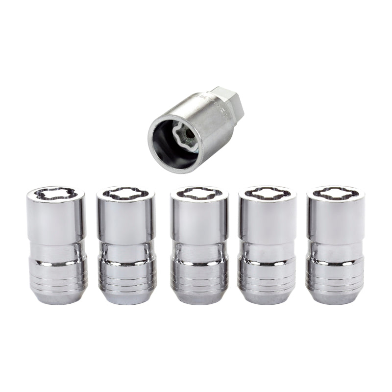 McGard 24515 M14x1.5 Chrome Cone Seat Wheel Locks for Jeep Wrangler - out of package