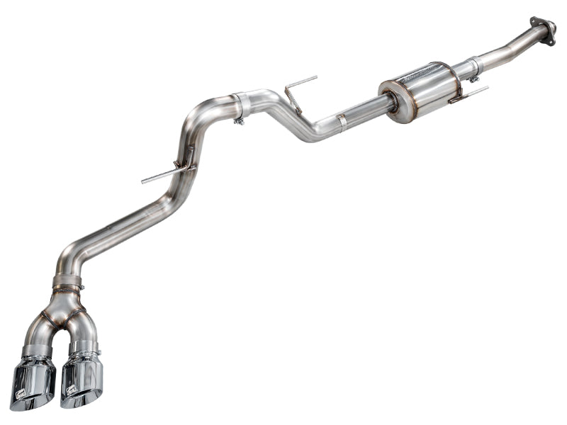 AWE 0FG 2021-2025 Ford F-150 Cat-Back Exhaust Chrome Dual 4.5in Tips  - Primary