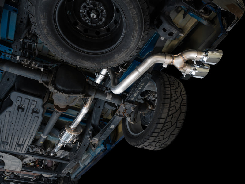 AWE 0FG 2021-2025 Ford F-150 Cat-Back Exhaust Chrome Dual 4.5in Tips - Mounted