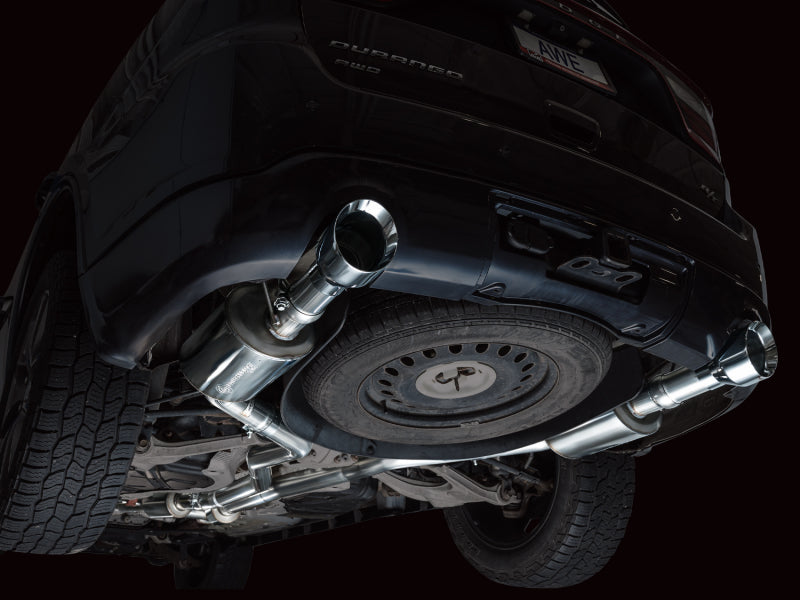 AWE Touring Exhaust for 2011-2025 Dodge Durango 5.7L Chrome Tips - Mounted