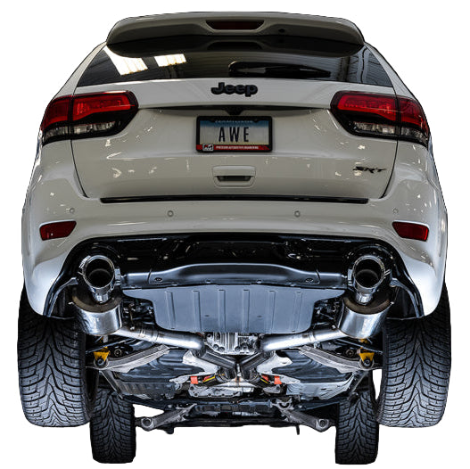 AWE Tuning 14+ Jeep Grand Cherokee SRT Track Edition Exhaust - Chrome Silver Tips AWE Tuning