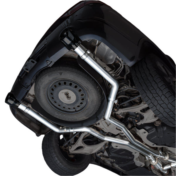 AWE 11-24 Durango 5.7L Track Exhaust - Diamond Black Tips