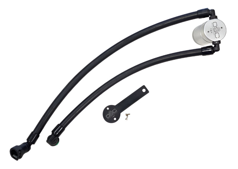J&L 2021-2023 Ram TRX 6.2L Supercharged Passenger Side Oil Separator 3.0 - Clear Anodized - Black Ops Auto Works