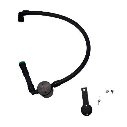 J&L 16-23 Dodge Durango / Jeep Grand Cherokee 3.6L Oil Separator 3.0 Passenger Side - Black Anod - Black Ops Auto Works