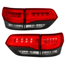 Load image into Gallery viewer, ANZO 2014-2016 Jeep Grand Cherokee LED Taillights Red/Clear 