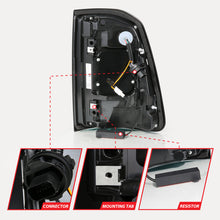Load image into Gallery viewer, RAM 1500 19-24 FULL LED TAIL LIGHTS BLACK CLEAR LENS W/ SEQUENTIAL SIGNAL