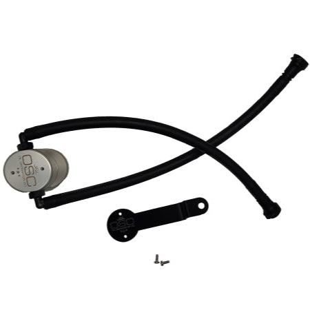J&L Oil Separator for 2014-2018 Chevy Silverado 1500 and GMC Sierra 1500 4.3L V6 Engines - Clear Anodized Finish