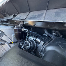 Load image into Gallery viewer, J&amp;L Oil Catch Can for 2022-25 Nissan Pathfinder 3.5L Black - Mounted