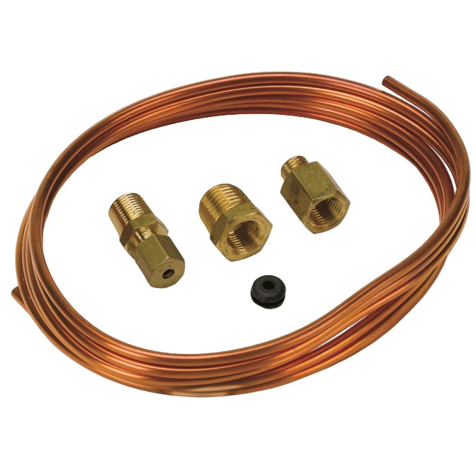AutoMeter 6ft Copper Tubing Kit with Brass Fittings