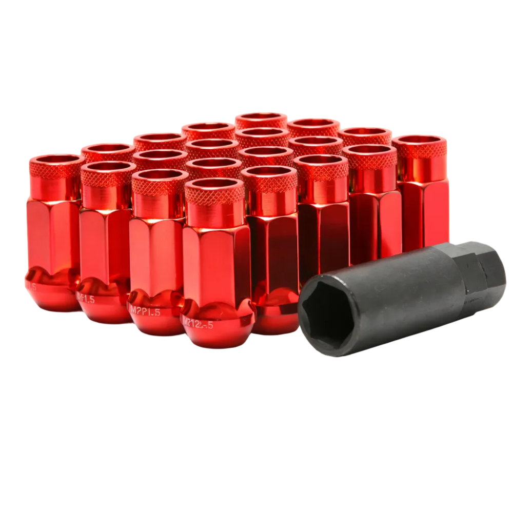 Wheel Mate Muteki SR48 Open End Lug Nuts - Red 12x1.25 48mm Wheel Mate WHM32905R