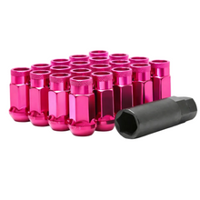 Load image into Gallery viewer, Wheel Mate Muteki SR48 Open End Lug Nuts - Pink 12x1.50 48mm for 1988-2023 Honda Civic, Acura, Nissan