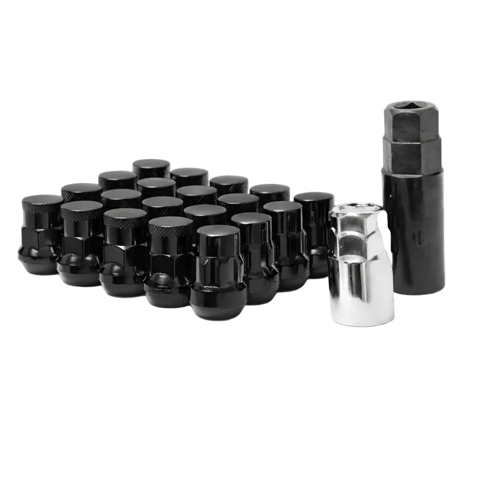 Wheel Mate Muteki SR35 Close End Lug Nuts w/ Lock Set - Black 12x1.50 35mm Wheel Mate WHM32926BP