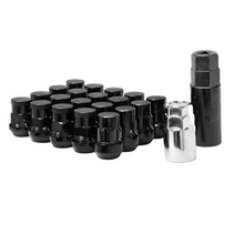 Load image into Gallery viewer, Wheel Mate Muteki SR35 Close End Lug Nuts w/ Lock Set - Black 12x1.50 35mm Wheel Mate WHM32926BP