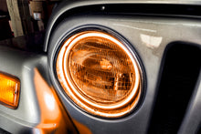Load image into Gallery viewer, Amber LED Halo Kit for Jeep Wrangler TJ 1997-2006 | Oracle - Close Up