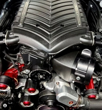 Load image into Gallery viewer, Granatelli Motor Sports Black Billet Thermostat Housing with Thermostat 430180B 