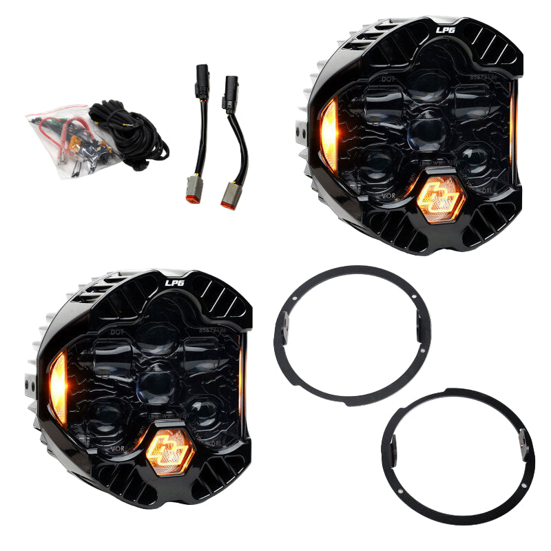 Baja Designs LP6 LED Headlights Jeep Wrangler JK DOT Kit