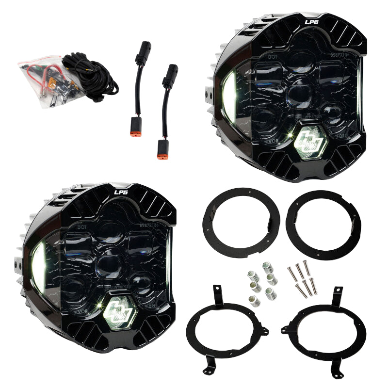 Baja Designs DOT LP6 LED Headlight Kit Jeep Wrangler JL