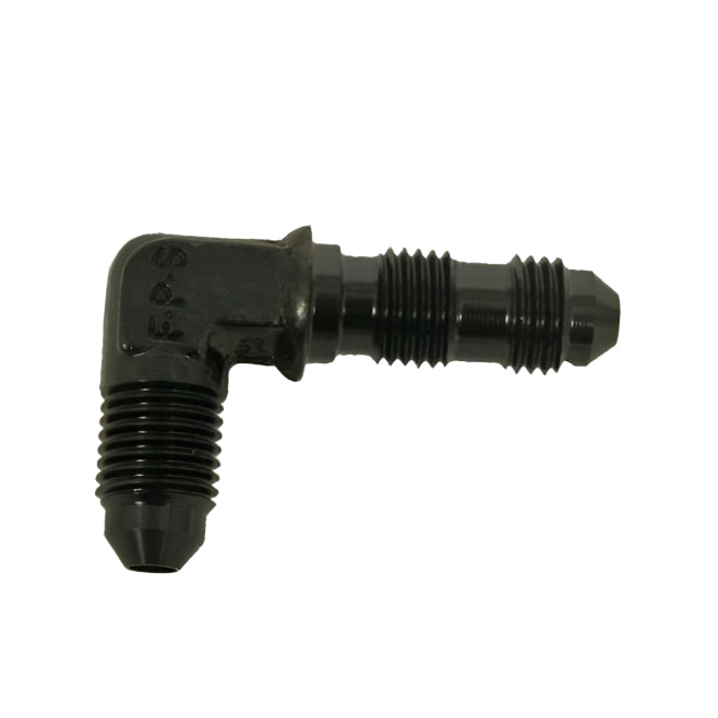 The Fragola 483308-BL -8AN x 90 Degree Bulkhead Fitting - Black 