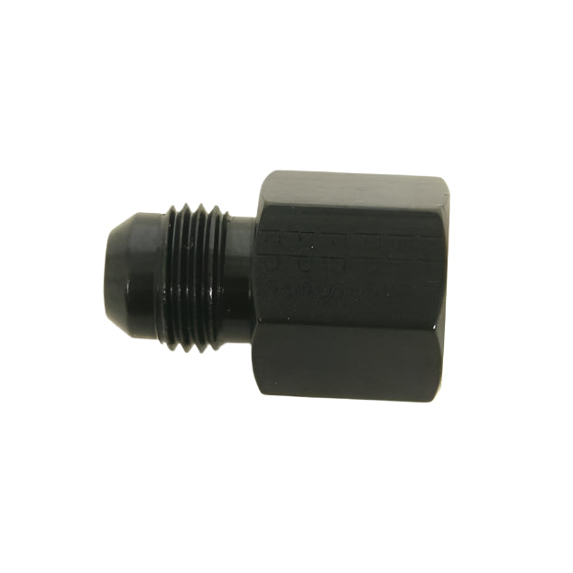 Fragola 491970-BL #6 AN Male to 14mm x 1.5 Female O-Ring Seal Adapter Fitting - Black Anodized