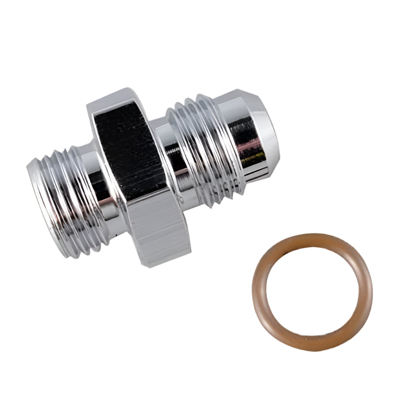 Fragola -6AN x 3/4-16 (#8) Radius Fitting O-Ring - Chrome
