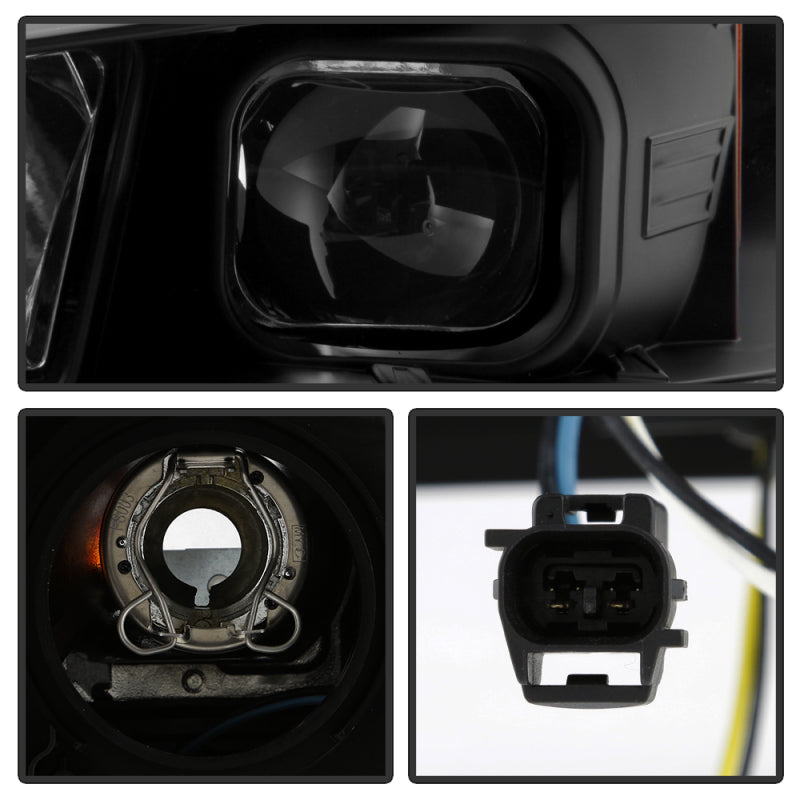 Primary angle – black housing, clear lens, light-bar detail