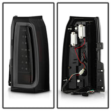 Load image into Gallery viewer, ( Spyder Apex ) Chevy Tahoe / Suburban 2015-2020 Light Bar LED Tail Lights - Greeting Lights Animation - LED White Light Bar Parking Light - Black Smoke