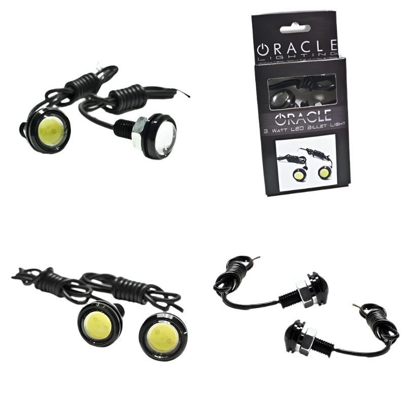 ORACLE 3W Cree LED Billet Lights Amber - SKU 5410-005 Universal Fit