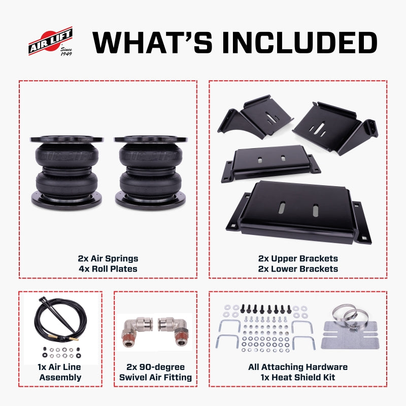 Air Lift LoadLifter 7500 XL Air Spring Kit (SKU: 57543) What's Included