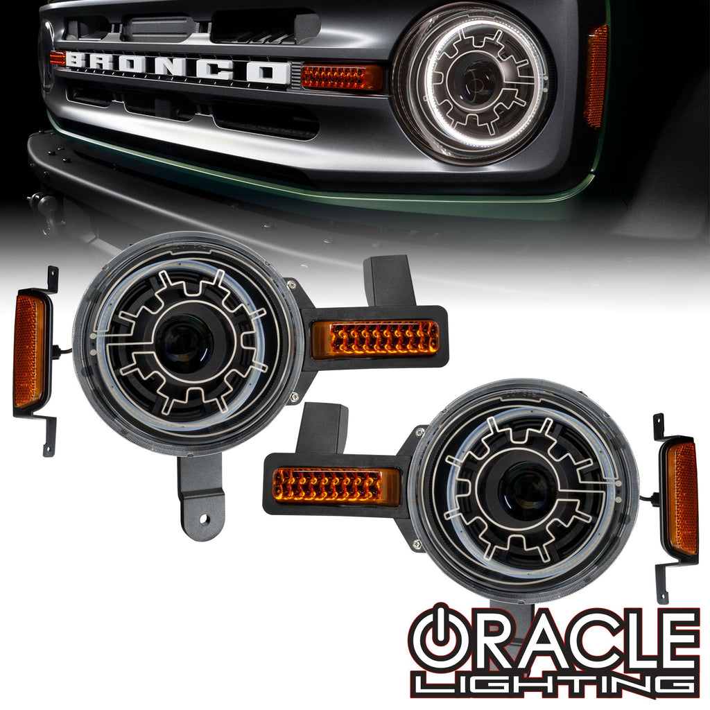 ORACLE LIGHTING OCULUS™ BI-LED PROJECTOR HEADLIGHTS FOR 2021+ FORD BRONCO - HEATED LENS