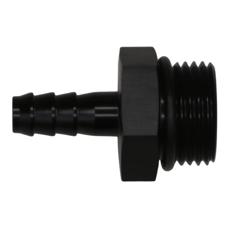 DeatschWerks 10AN ORB to 5/16 Triple Barb Fitting - Matte Black