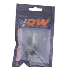 Load image into Gallery viewer, DeatschWerks 10AN ORB to 5/16 Triple Barb Fitting - Matte Black