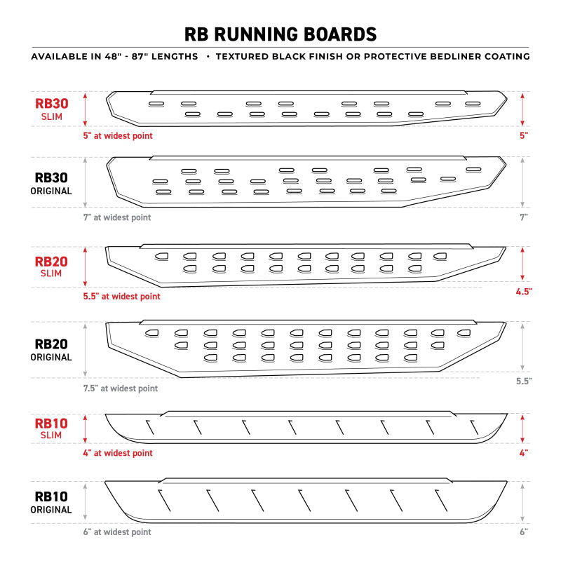 Go Rhino RB10 Tex Black Running Boards 68in | Jeep Wrangler